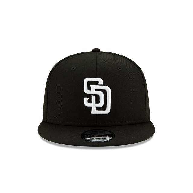 Load image into Gallery viewer, New Era San Diego Padres 9Fifty Snapback - Black - Front
