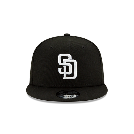 New Era San Diego Padres 9Fifty Snapback - Black - Front