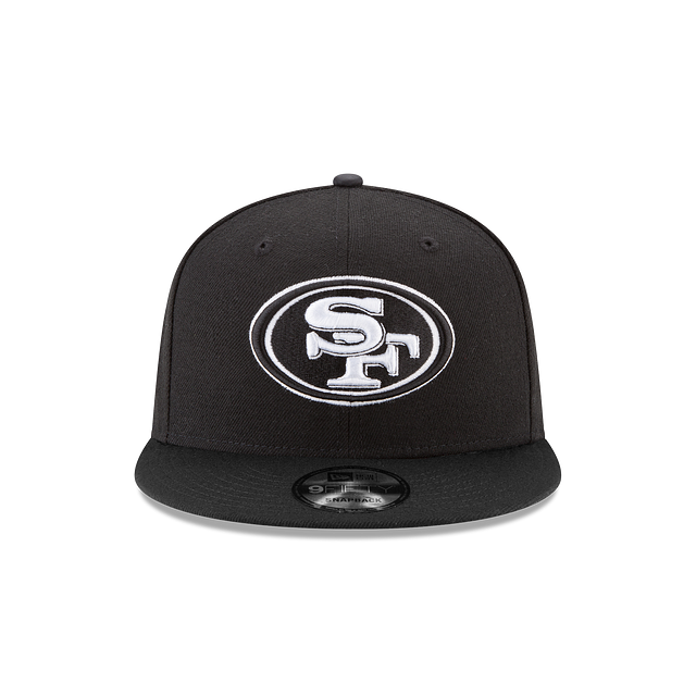 Load image into Gallery viewer, New Era San Francisco 49ers 9Fifty Snapback - Black &amp; White - Front
