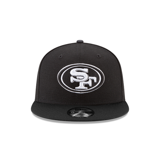 New Era San Francisco 49ers 9Fifty Snapback - Black & White - Front