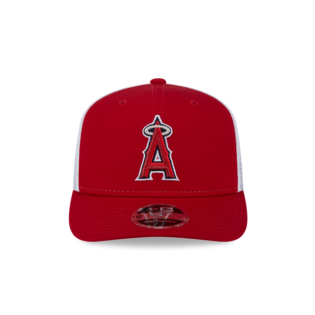 Load image into Gallery viewer, New Era LA Angels 9Seventy Stretch Snapback Trucker - 2Tone Red &amp; White - Front
