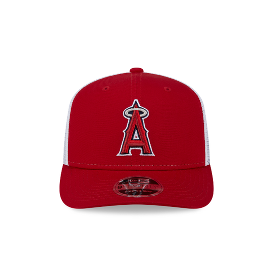 New Era LA Angels 9Seventy Stretch Snapback Trucker - 2Tone Red & White - Front