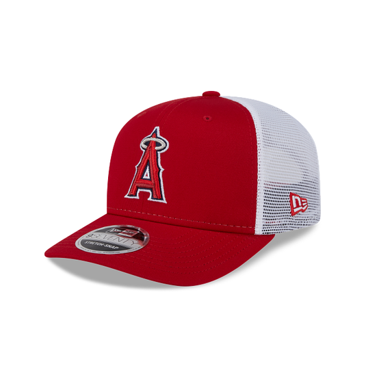 New Era LA Angels 9Seventy Stretch Snapback Trucker - 2Tone Red & White - Left