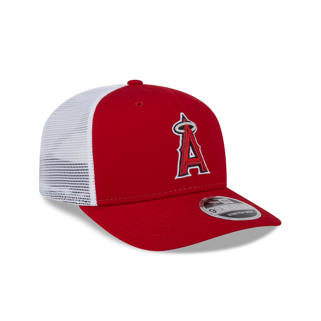 Load image into Gallery viewer, New Era LA Angels 9Seventy Stretch Snapback Trucker - 2Tone Red &amp; White - Right
