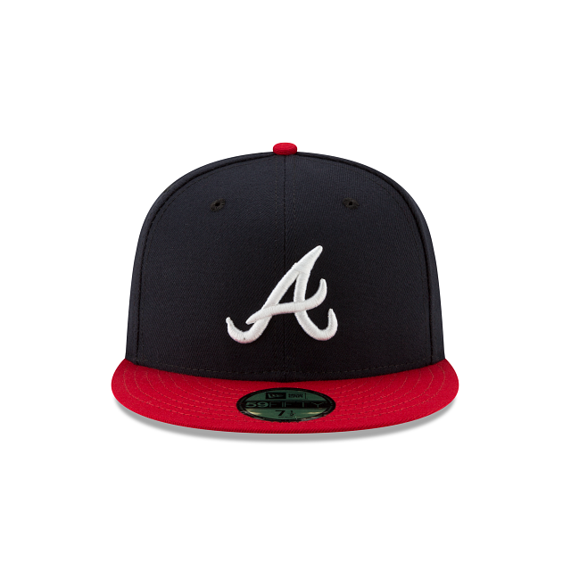 Load image into Gallery viewer, New Era Atlanta Braves 2Tone 59Fifty Fitted - Navy &amp; Red - Front
