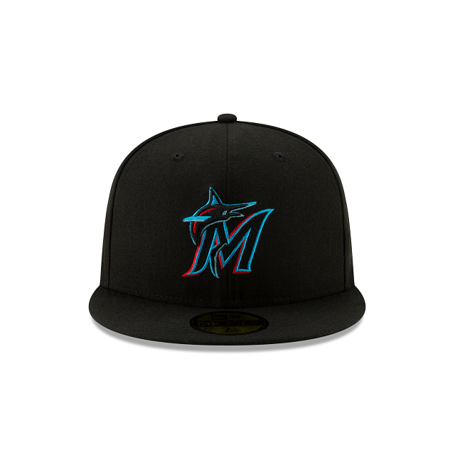 Load image into Gallery viewer, New Era Miami Marlins 59Fifty Fitted - Black - Front
