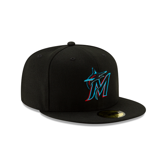 Load image into Gallery viewer, New Era Miami Marlins 59Fifty Fitted - Black - Right
