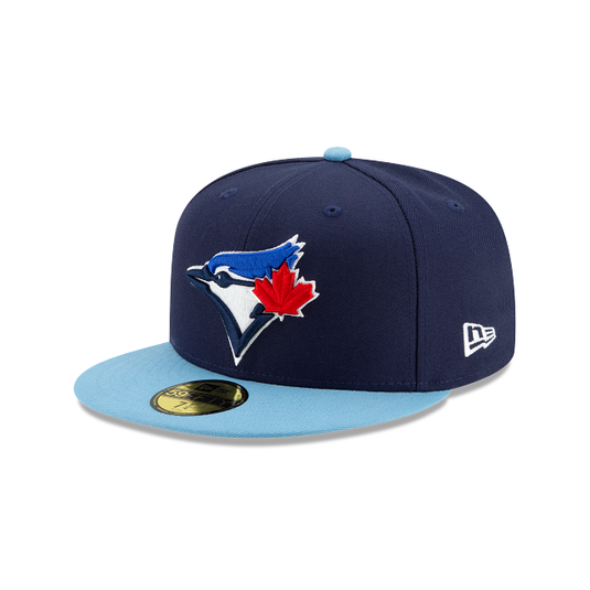 New Era Toronto Blue Jays 2Tone 59Fifty Fitted - Navy & Baby Blue - Left