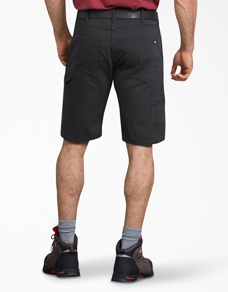 Load image into Gallery viewer, Dickies 11inch Tough Max Duck Utility Short Stonewashed Black - Back
