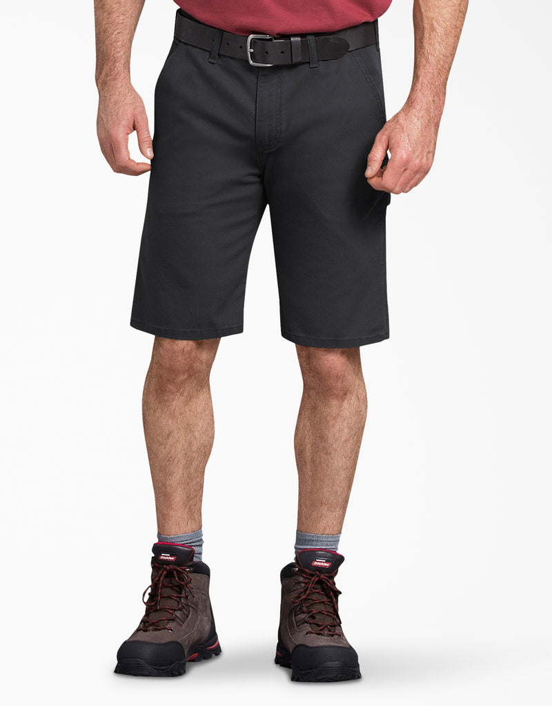 Load image into Gallery viewer, Dickies 11inch Tough Max Duck Utility Short Stonewashed Black - Front
