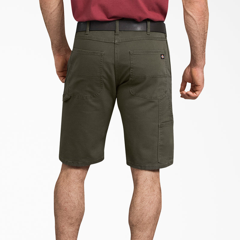 Load image into Gallery viewer, Dickies 11inch Tough Max Duck Utility Short Stonewashed Moss - Back
