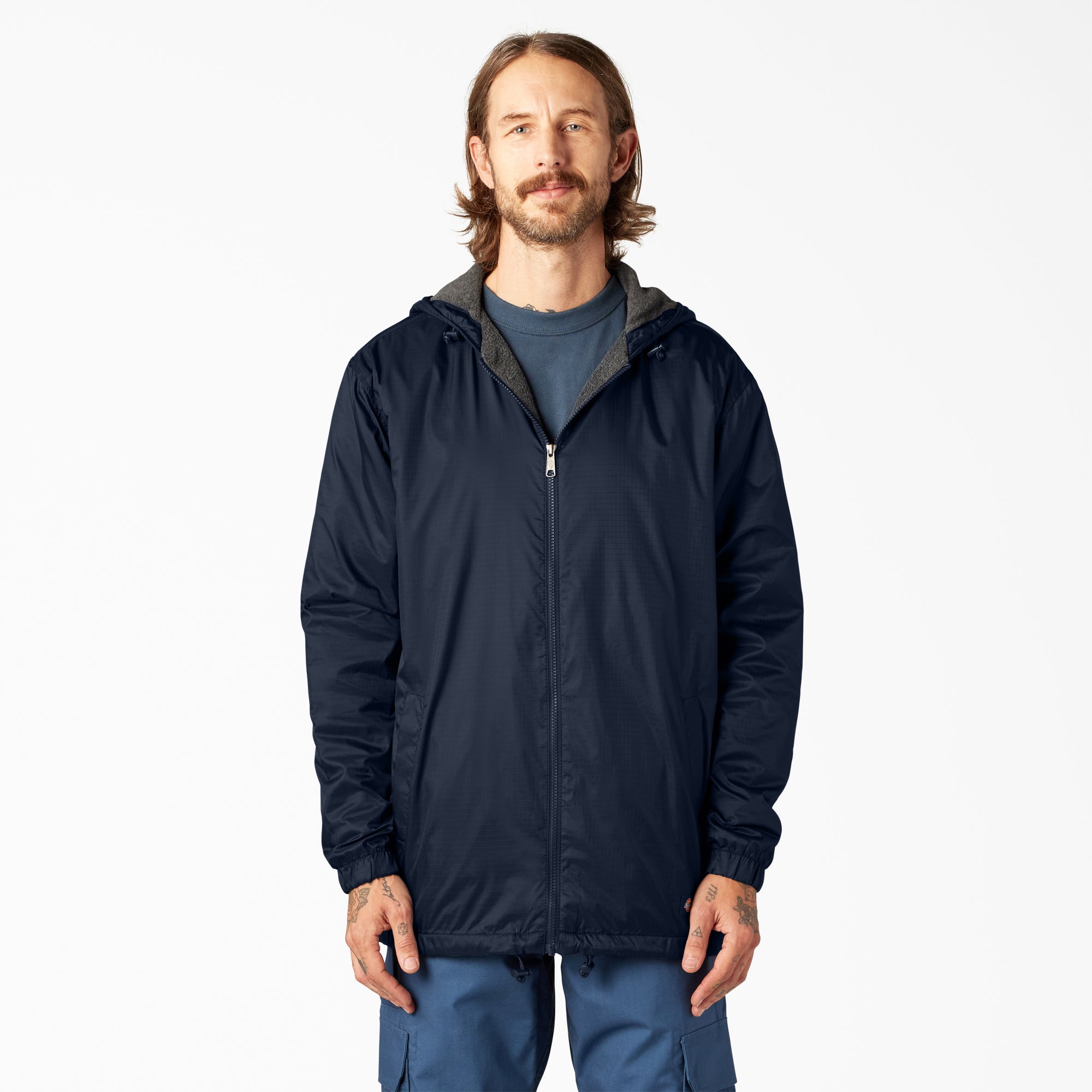 Dickies Fleece Lined Nylon Ripstop Hooded Jacket – MILLENNIUM CLOTHING