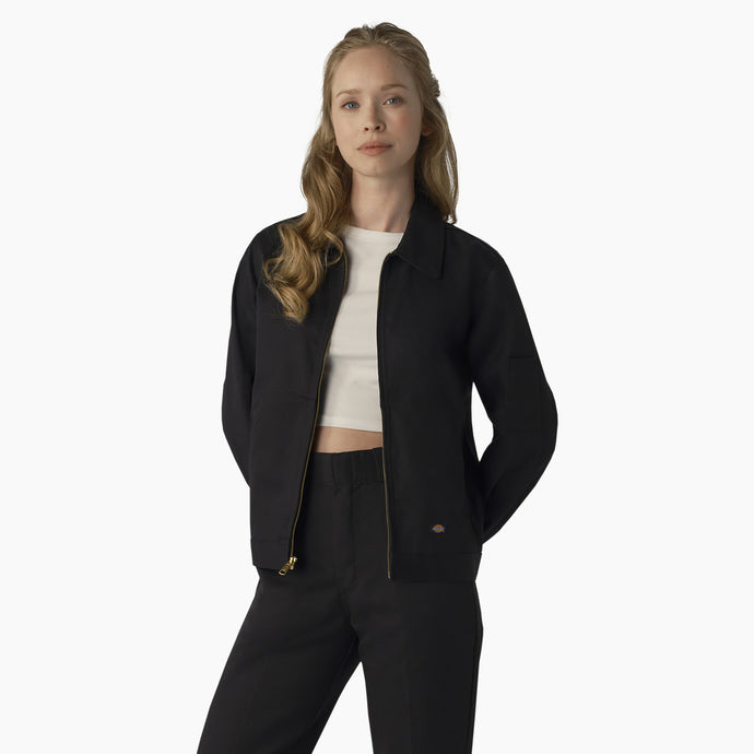 Dickies Women's Eisenhower Unlined Jacket Black - Front