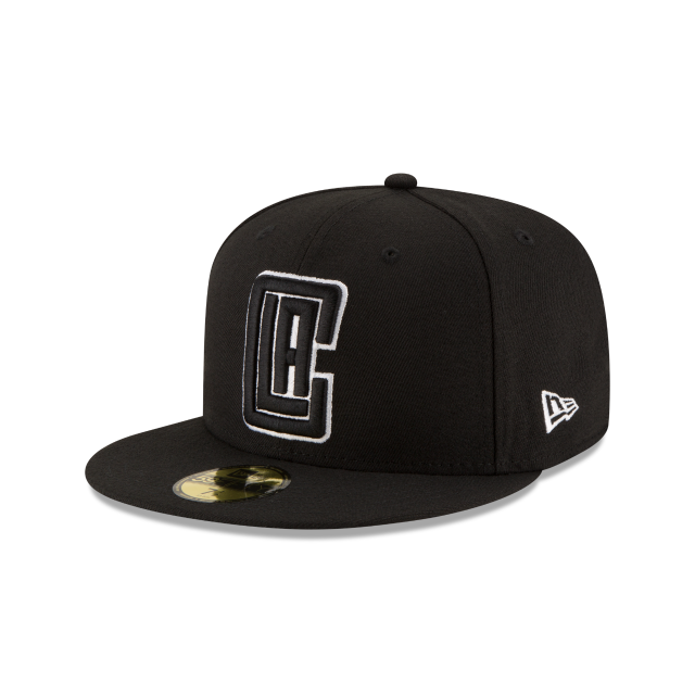 Load image into Gallery viewer, New Era LA Clippers 59Fifty Fitted - Black - Left
