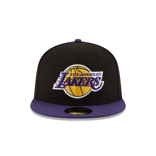 New Era LA Lakers 2Tone 59Fifty Fitted - Black & Purple - Front