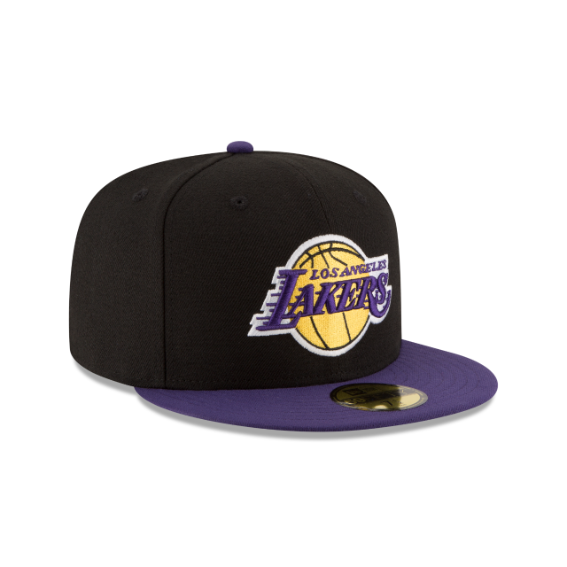 Load image into Gallery viewer, New Era LA Lakers 2Tone 59Fifty Fitted - Black &amp; Purple - Right
