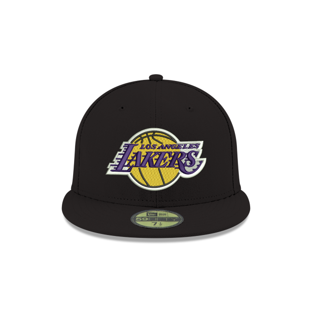 Load image into Gallery viewer, New Era LA Lakers 59Fifty Fitted - Black - Front
