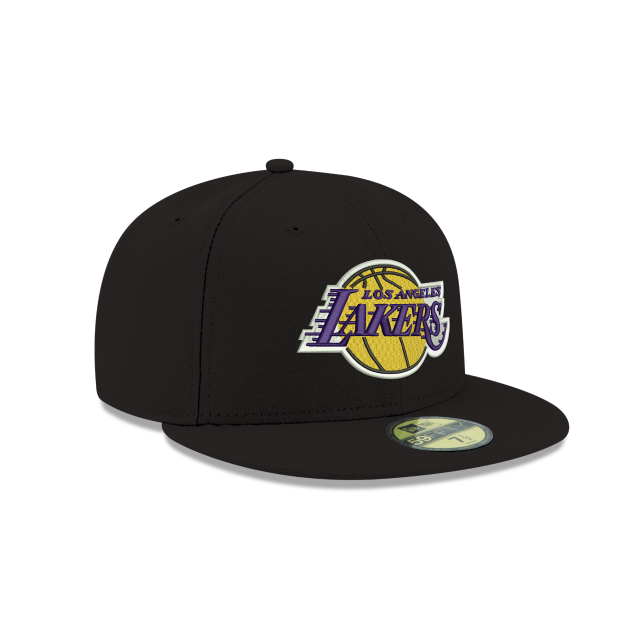 Load image into Gallery viewer, New Era LA Lakers 59Fifty Fitted - Black - Right
