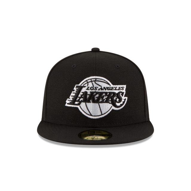 Load image into Gallery viewer, New Era LA Lakers 59Fifty Fitted - Black &amp; White - Front
