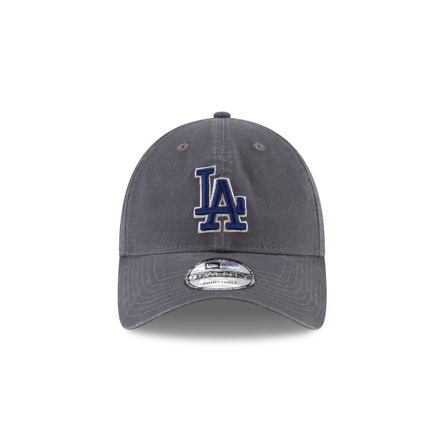 Load image into Gallery viewer, New Era LA Dodgers 9twenty Strapback - Charcoal - Front
