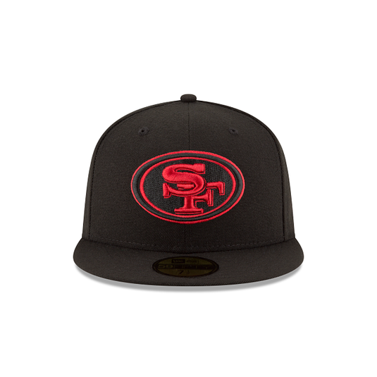 New Era San Francisco 49ers 59Fifty Fitted - Black & Red - Front