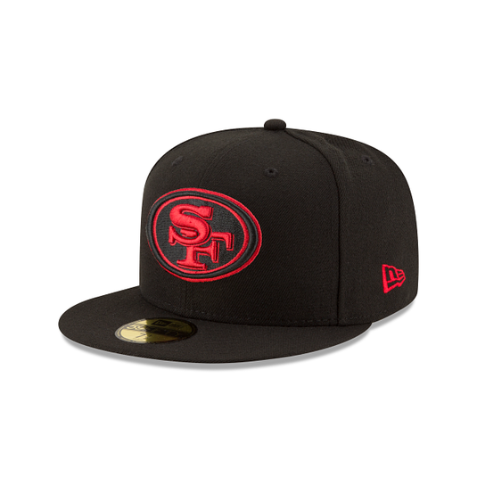 New Era San Francisco 49ers 59Fifty Fitted - Black & Red - Left