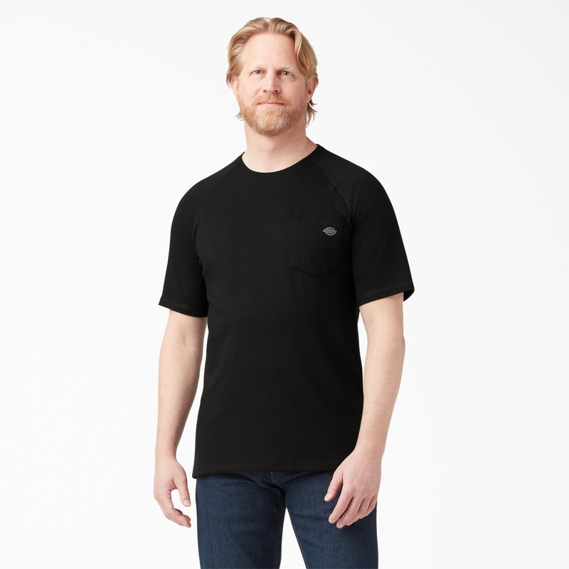 Load image into Gallery viewer, Dickies Short Sleeve Temp-iQ® Pocket Tee Black - Front
