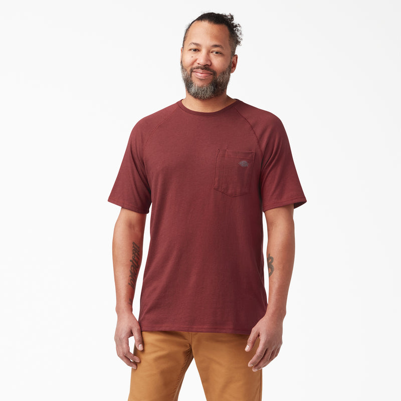 Load image into Gallery viewer, Dickies Short Sleeve Temp-iQ® Pocket Tee Cane Red
