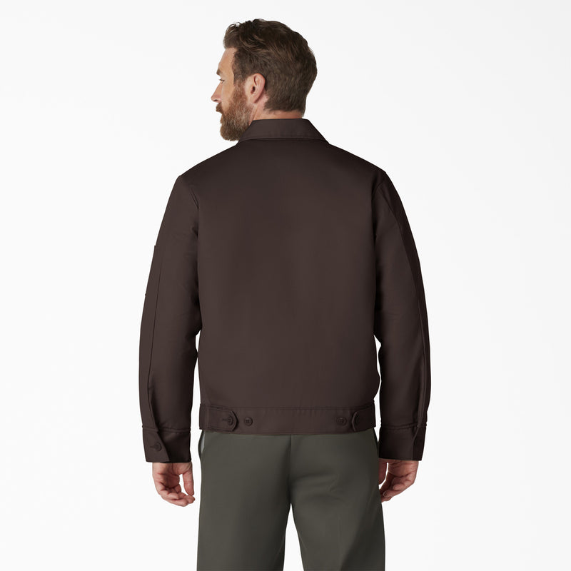 Load image into Gallery viewer, Dickies Insulated Eisenhower Work Jacket Dark Brown - Back
