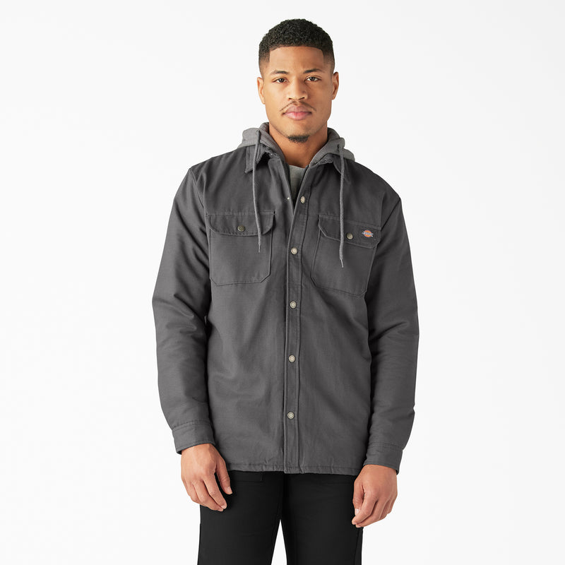 Load image into Gallery viewer, Dickies Hooded Duck Shirt Jack Slate Gray - Front
