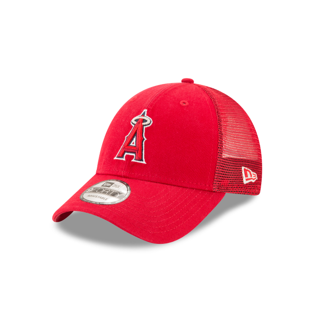 Load image into Gallery viewer, New Era LA Angels 9Forty Snapback Trucker - Red - Left
