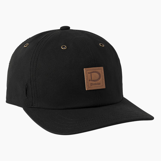 Dickies Leather Waxed Cap - Black - Front