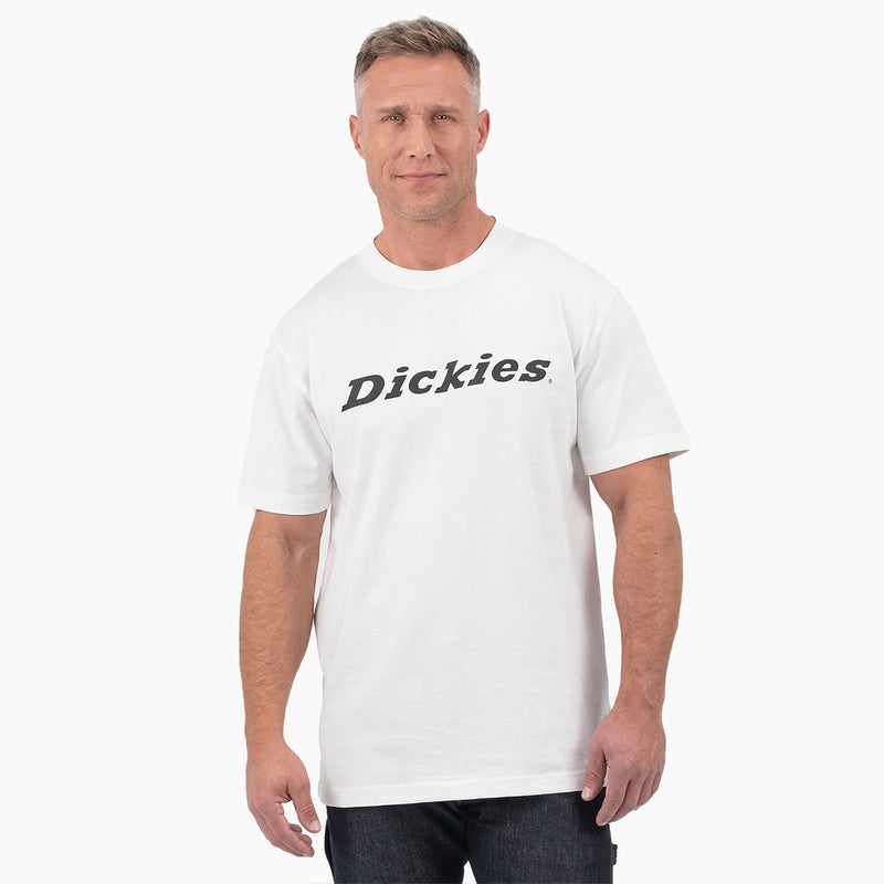 Load image into Gallery viewer, Dickies Short Sleeve Heavyweight Wordmark Tee White - Front
